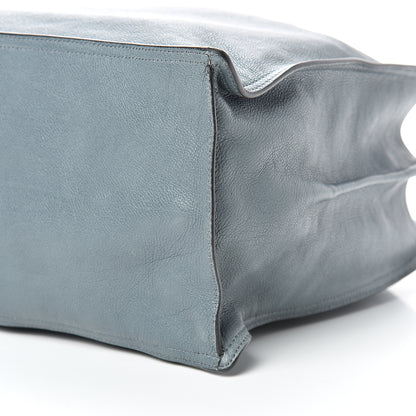 Prada Glace Calf Etiquette Tote Grey 10 of 16