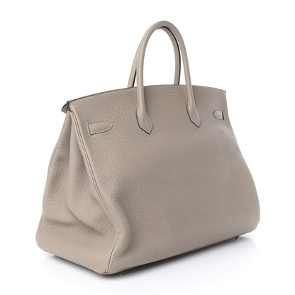 Hermes Togo Birkin 40 Gris Tourterelle 3 of 11