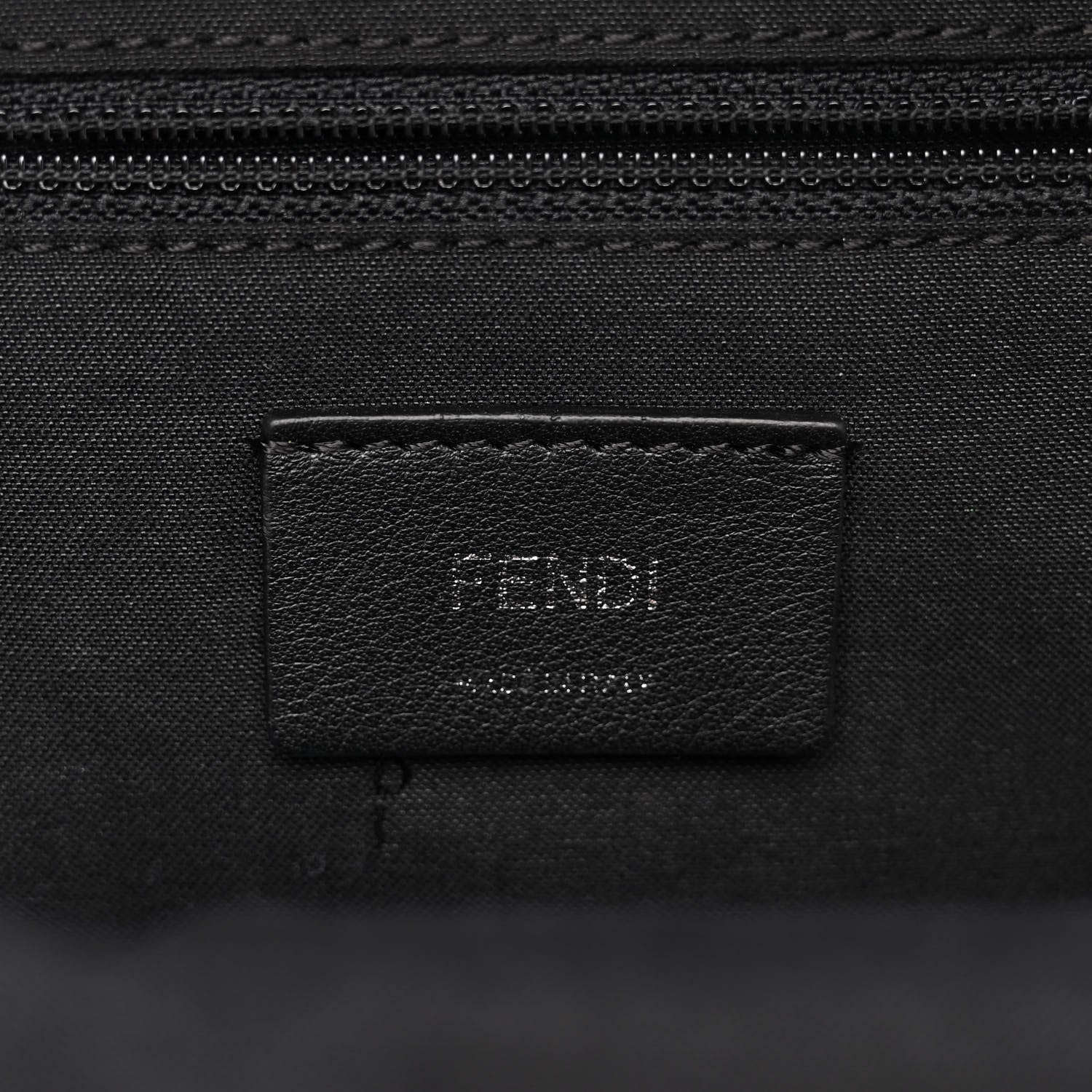Fendi Nylon Vitello Liberty Sequin Fun Fair Embroidered Mini Backpack Black Multicolor 5 of 8