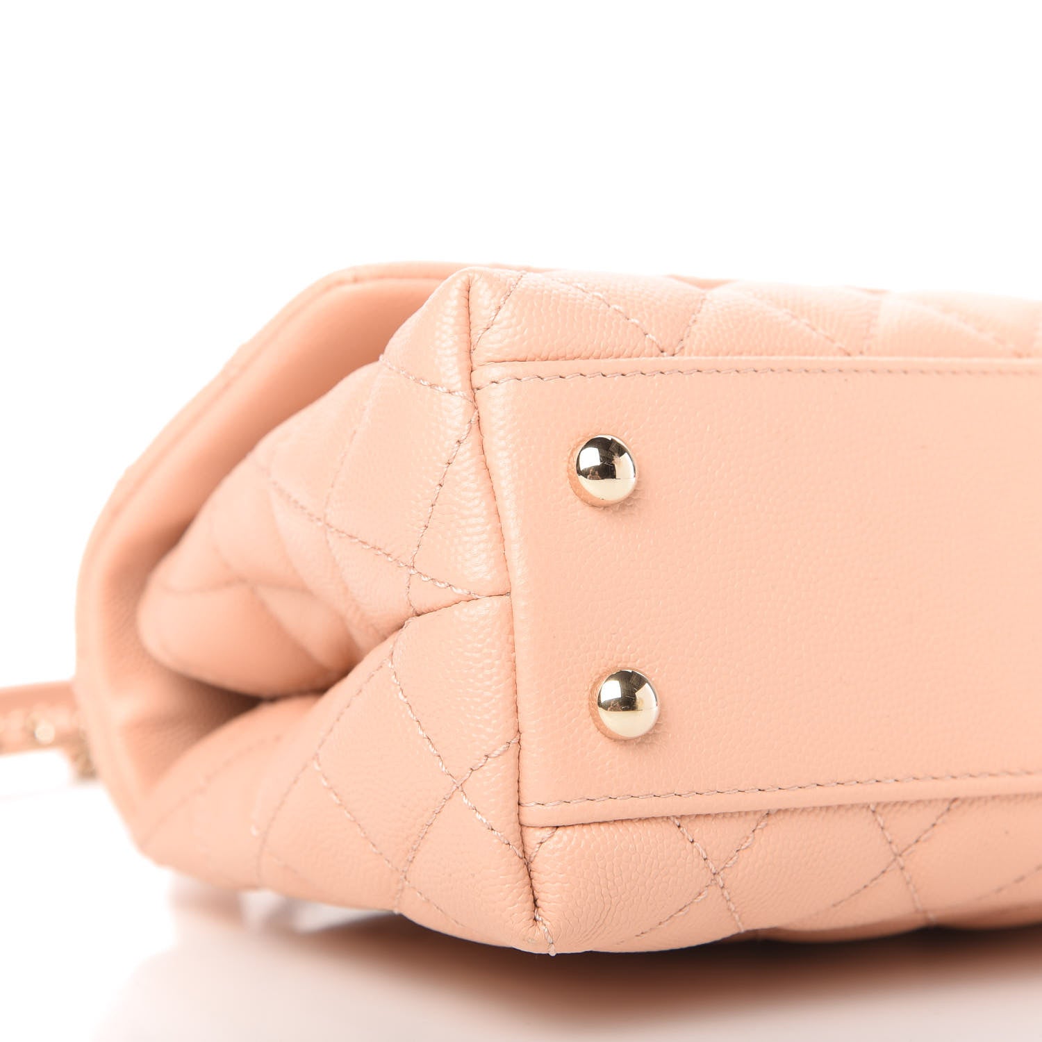 Chanel Caviar Quilted Mini Coco Handle Flap Light Pink 6 of 10
