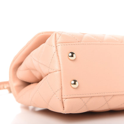 Chanel Caviar Quilted Mini Coco Handle Flap Light Pink 6 of 10