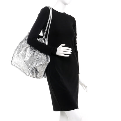 Proenza Schouler Metallic Calfskin Extra Large Tote Silver 2 of 8