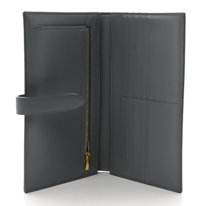 Celine Grained Calfskin Large Multifunction Strap Wallet Grey 5 of 9