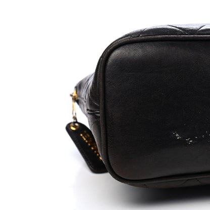 Chanel Lambskin Quilted Shopping Tote Black 7 of 10