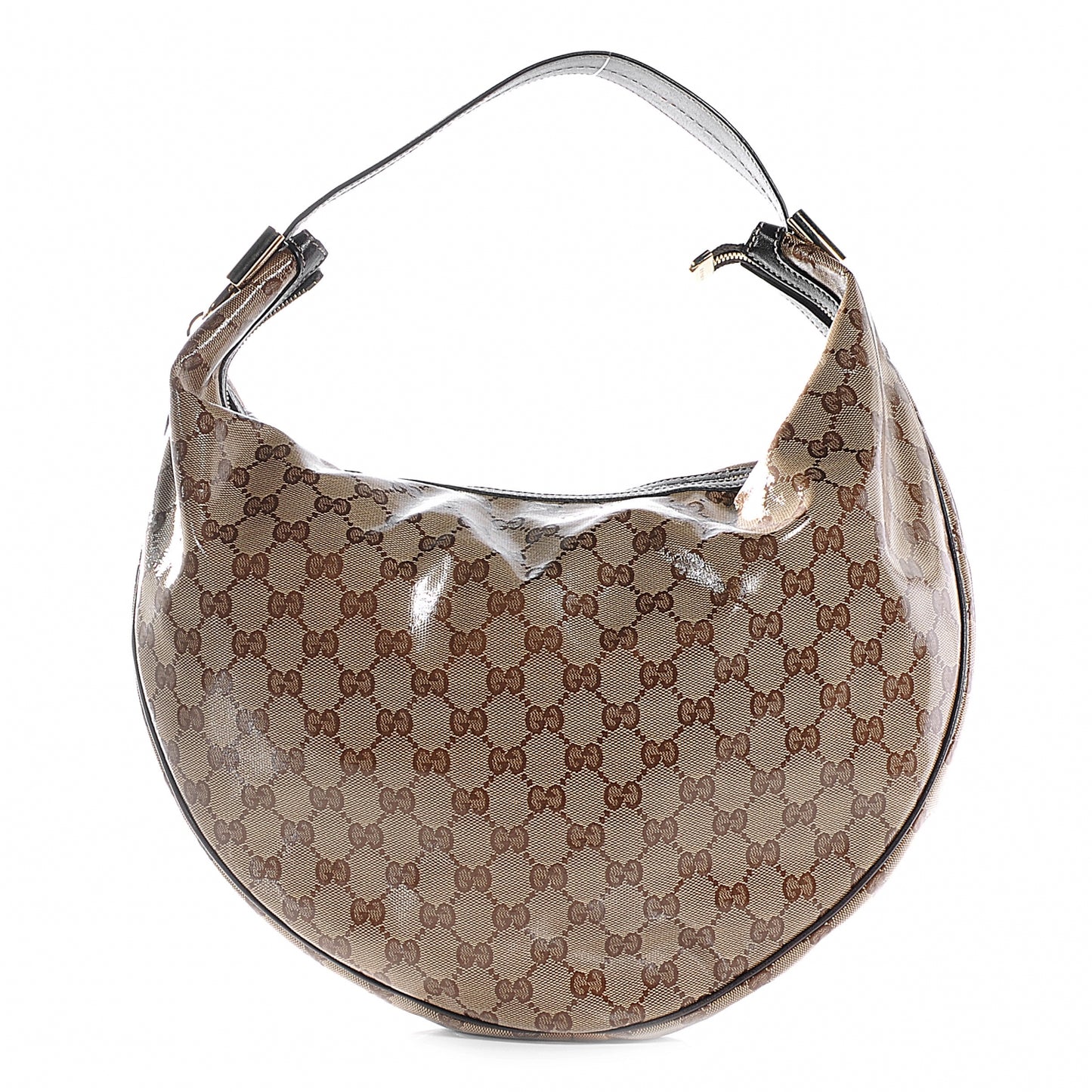 Crystal Monogram Duchessa Hobo Ebony