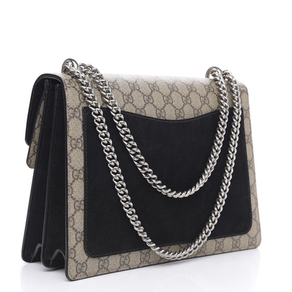 Gucci GG Supreme Monogram Medium Dionysus Shoulder Bag Black 3 of 12