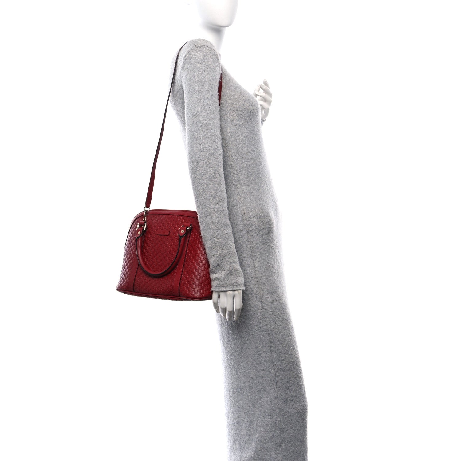 Gucci Microguccissima Medium Dome Bag Red 2 of 12