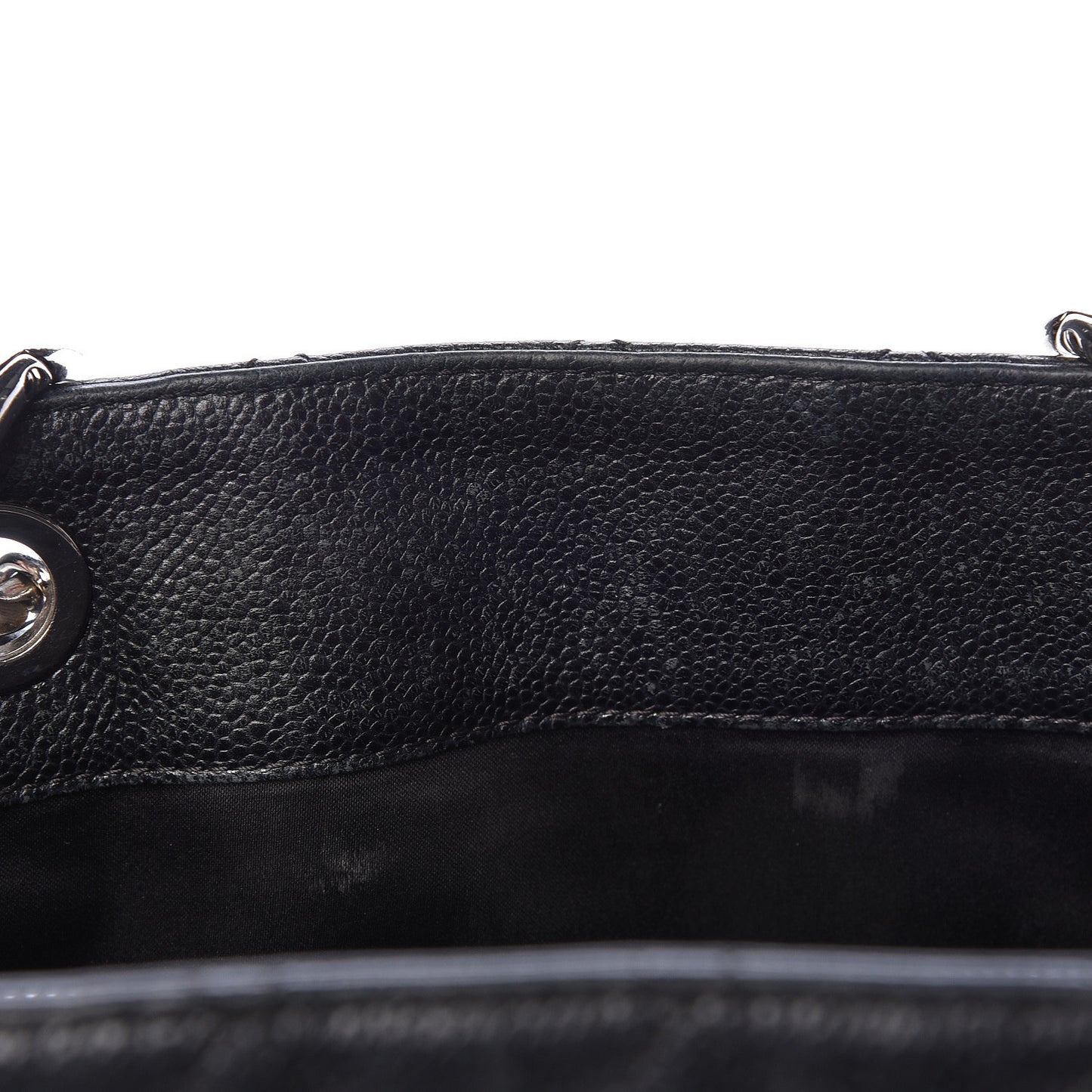 Caviar Quilted Grand Shopping Tote GST Black
