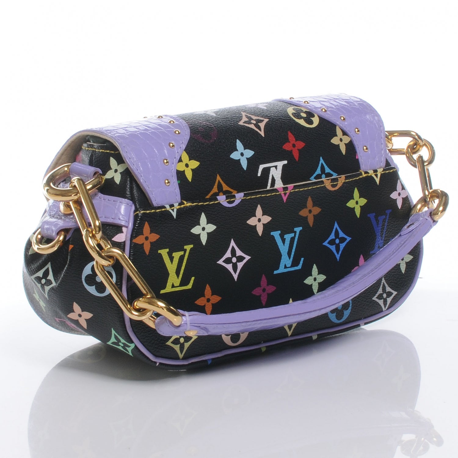 Louis Vuitton Monogram Multicolor Alligator Marilyn Black 3 of 7