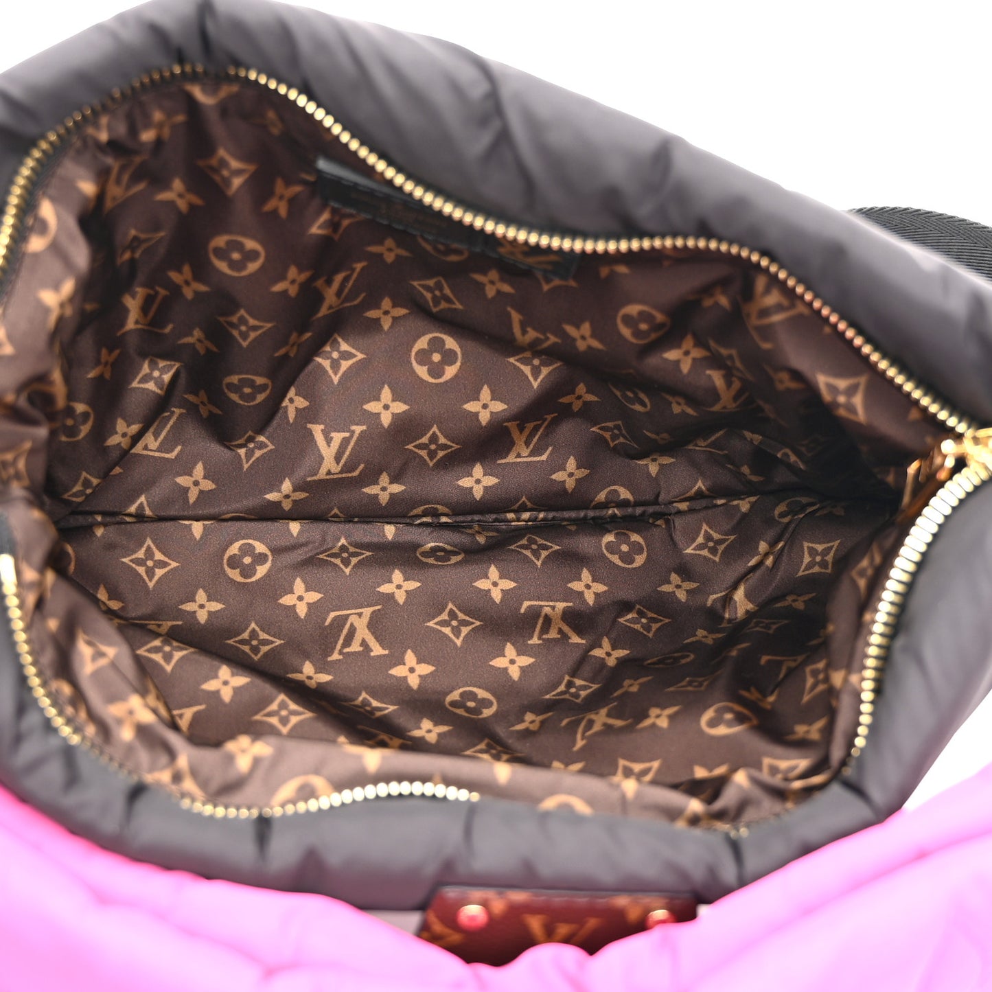 Econyl Monogram Pillow Maxi Multi Pochette Accessories Black Fuchsia