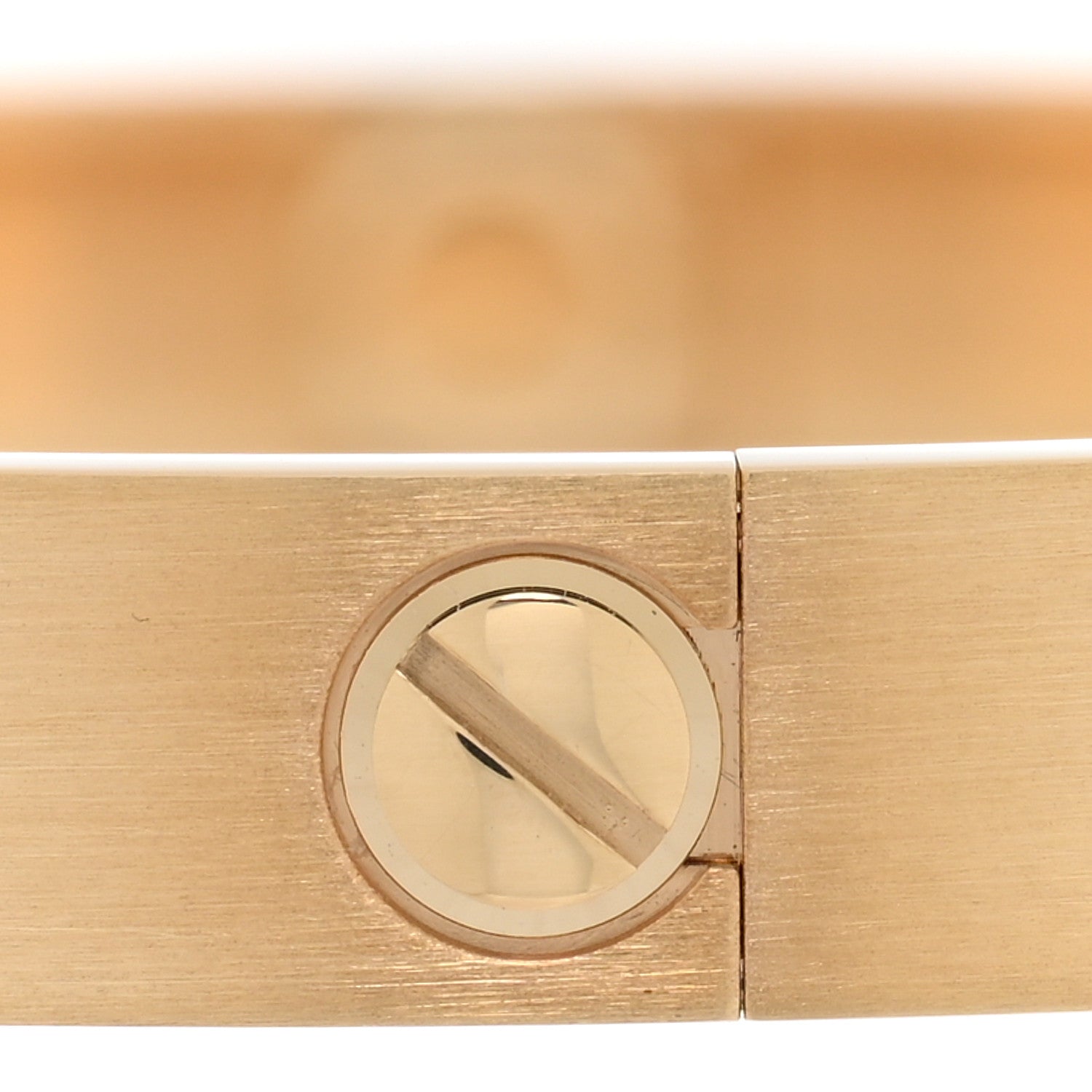 Cartier 18K Yellow Gold Brushed Finish LOVE Bracelet 18 6 of 7