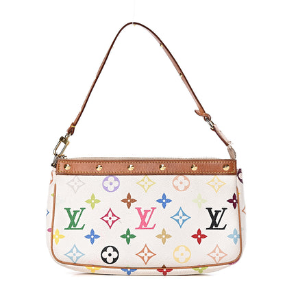 Louis Vuitton Monogram Multicolor Pochette Accessories White 1 of 13