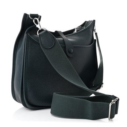 Hermes Taurillon Clemence Evelyne III PM Vert Cypress 3 of 12