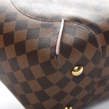 Louis Vuitton Damier Ebene Caissa Hobo Rose Ballerine 11 of 13