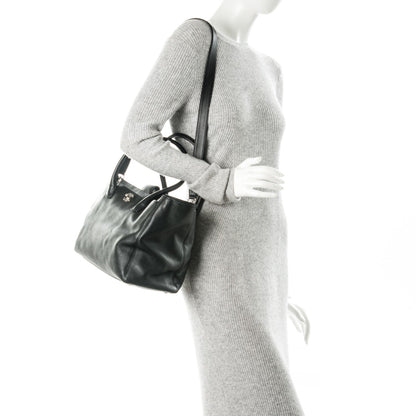 Chanel Calfskin Cerf Executive Shopper Tote Black 2 of 9