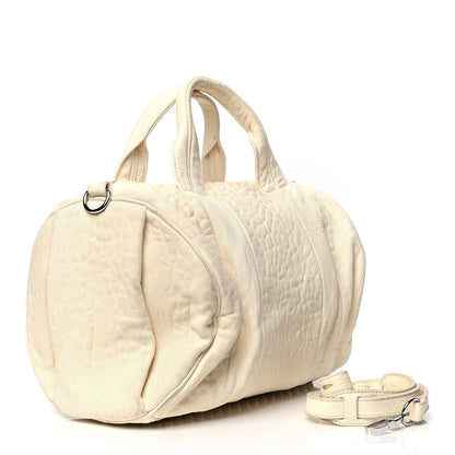 Alexander Wang Pebbled Lambskin Rocco Bone Silver Hardware 2 of 6