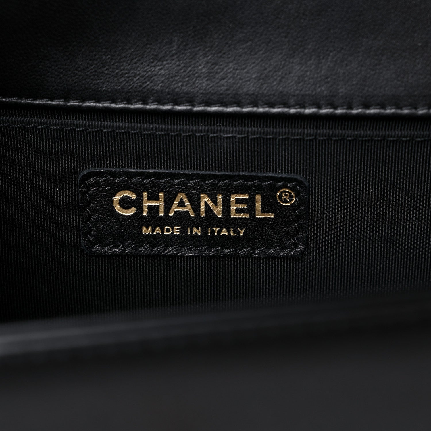 Chanel Lambskin Chevron Quilted Medium Boy Flap Black 6 of 17
