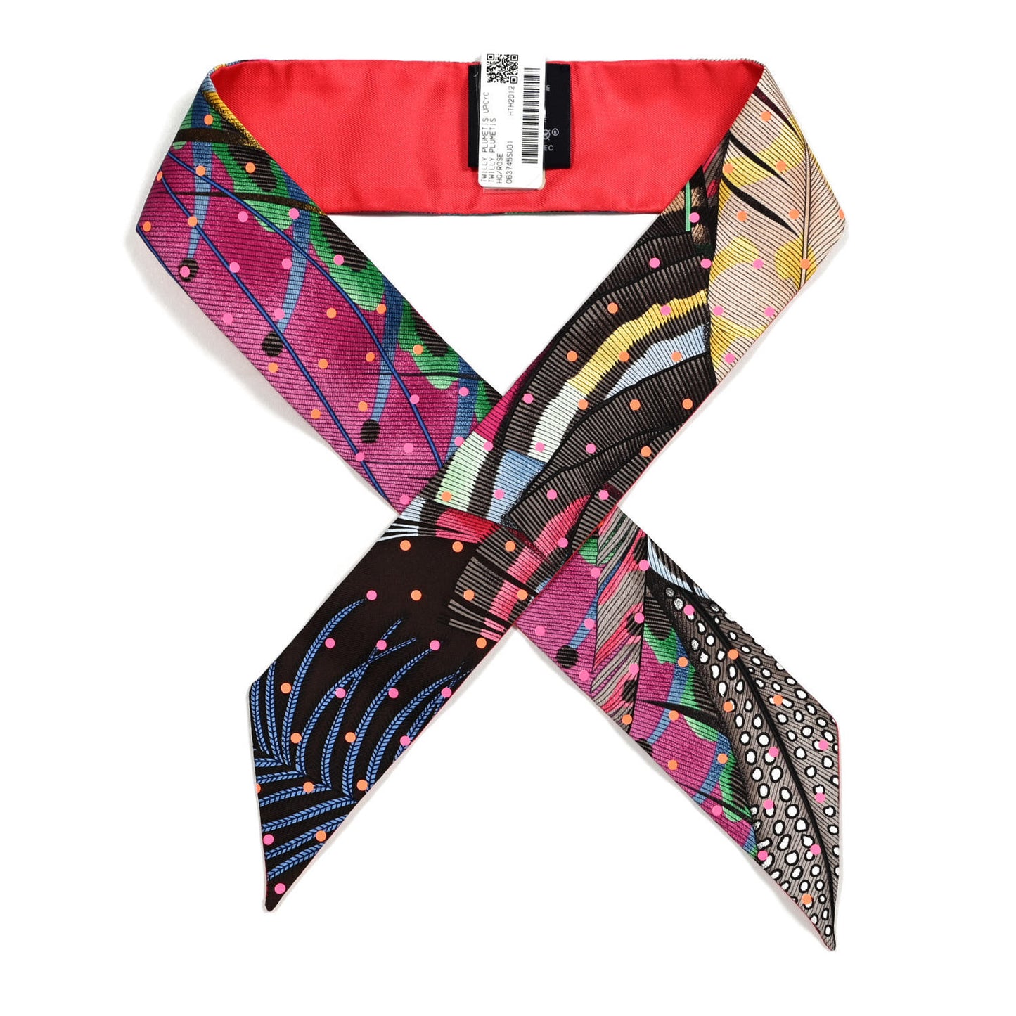 Silk Plumetis Twilly Rose