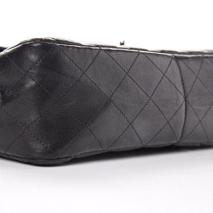 Chanel Lambskin Quilted Jumbo Single Flap Black 10 of 12