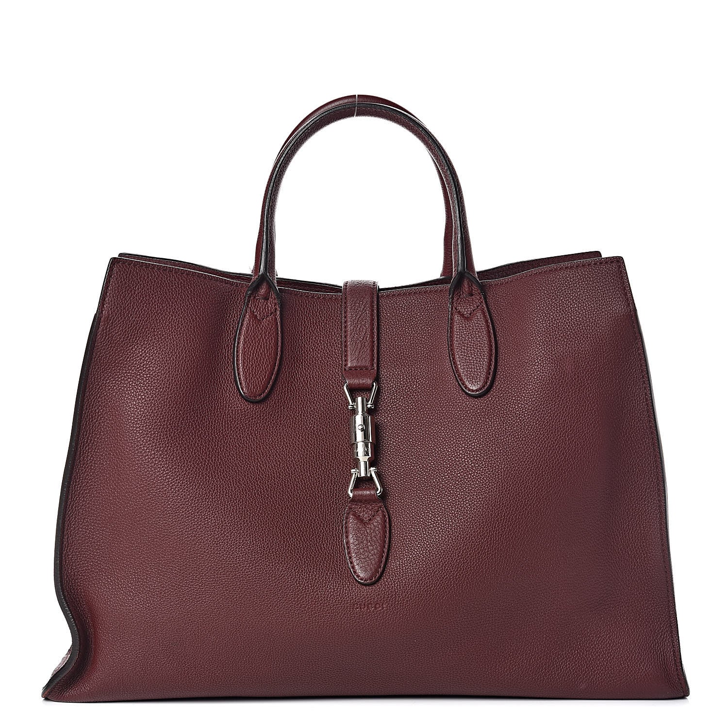 Gucci Soft Calfskin Medium Jackie Top Handle Bag Bordeaux 1 of 12