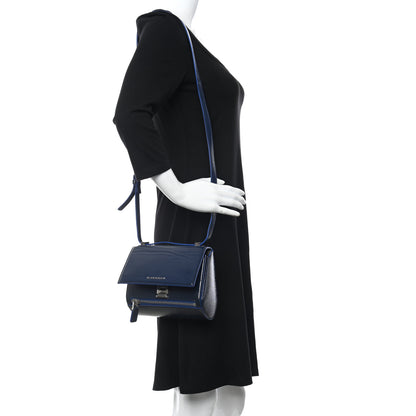 Givenchy Patent Calfskin Mini Pandora Box Crossbody Bag Blue 2 of 11