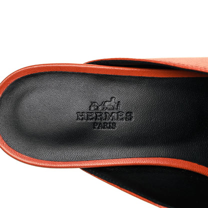 Hermes Goatskin Oz Mules 38 7 of 9
