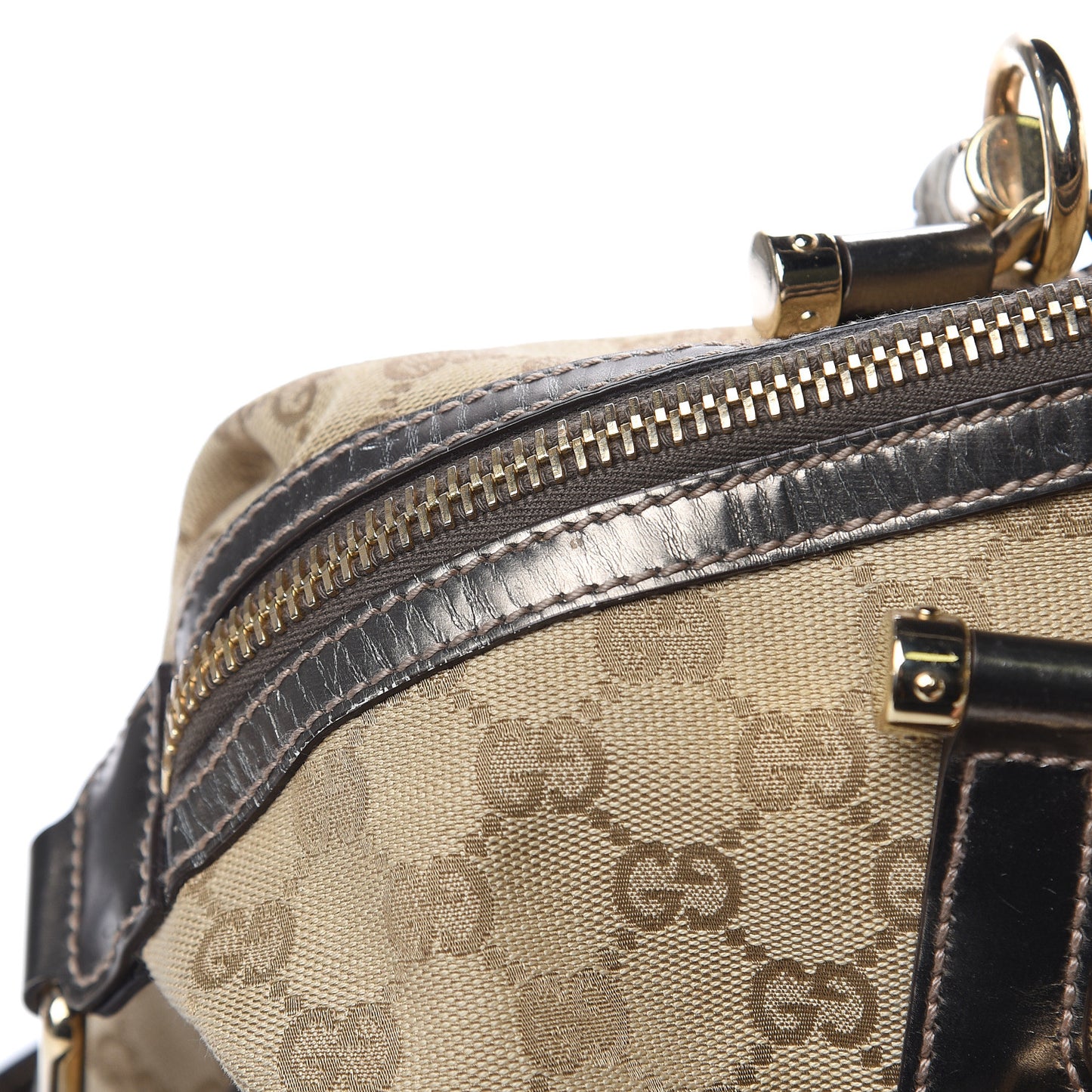 Monogram Pop Bamboo Top Handle Tote Pewter