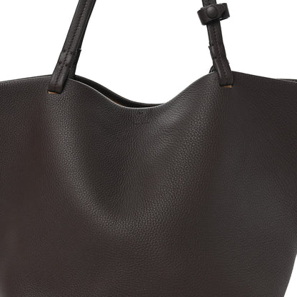 The Row Grained Calfskin Park Tote Three Dark Taupe 9 of 11