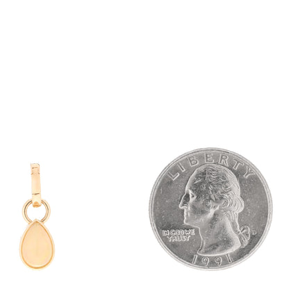 Foundrae 18K Yellow Gold Opal Forever & Always a Pair Pendant 2 of 5