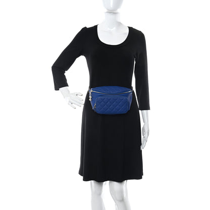 Chanel Caviar Quilted Business Affinity Waist Belt Bag Dark Blue 2 of 11