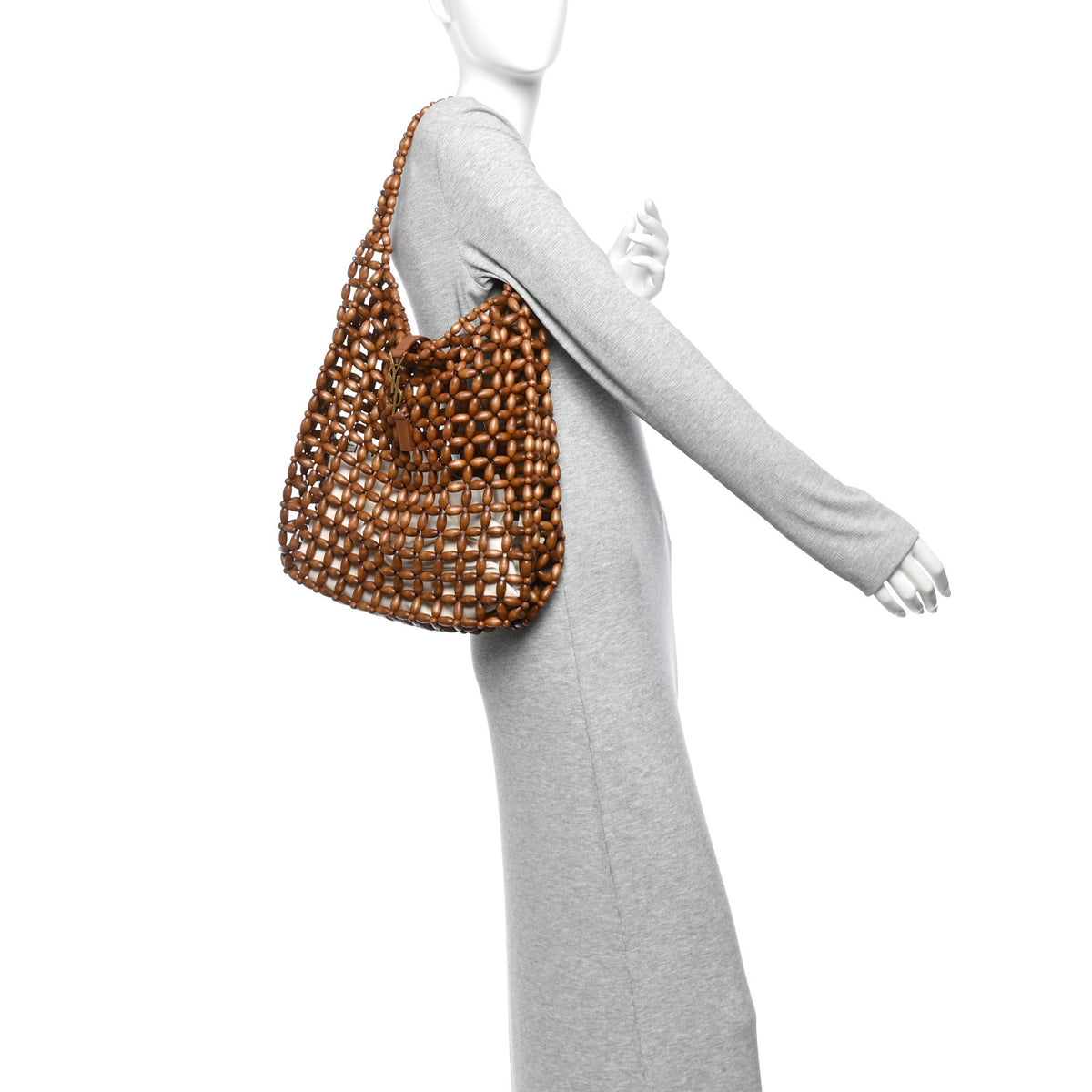 Wood Bead Large Le 5 A 7 Soft Hobo Light Wood