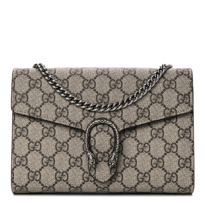 Gucci GG Supreme Monogram Mini Dionysus Chain Wallet Beige Taupe 1 of 11