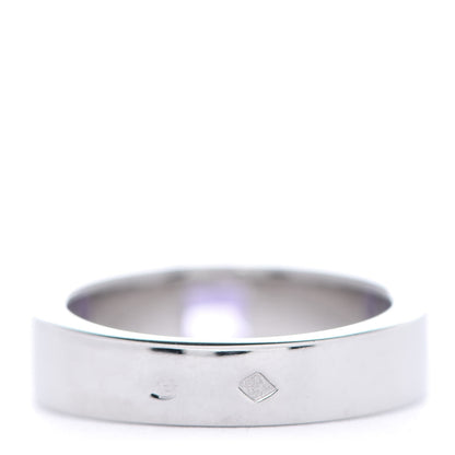 Cartier 18K White Gold Amethyst Tank Ring 49 5 3 of 4
