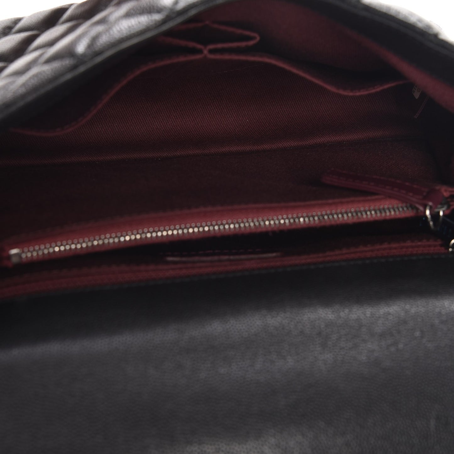 Caviar Quilted Small Coco Handle Flap Black