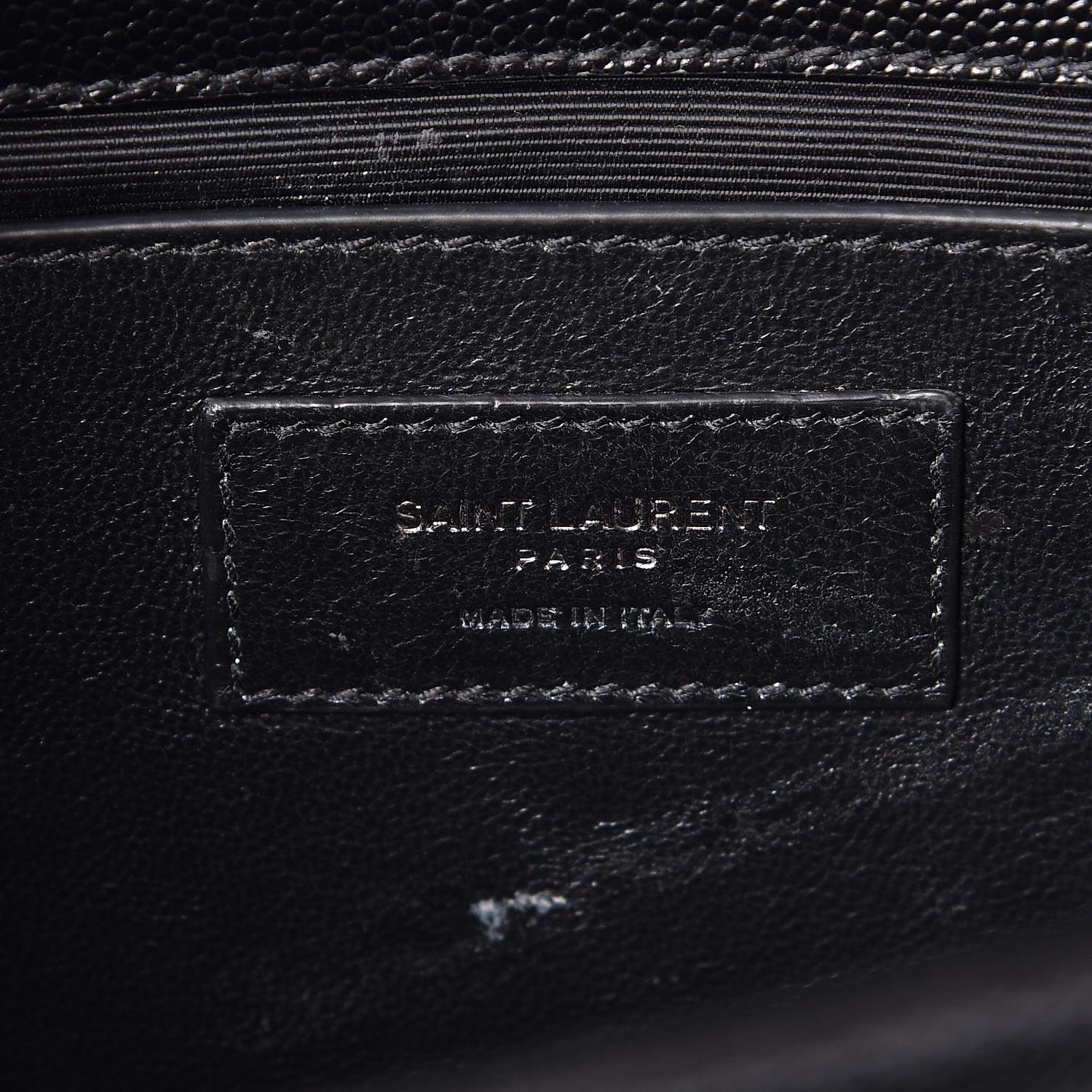 Saint Laurent Grain De Poudre Medium Classic Monogram Kate Satchel Black 6 of 10