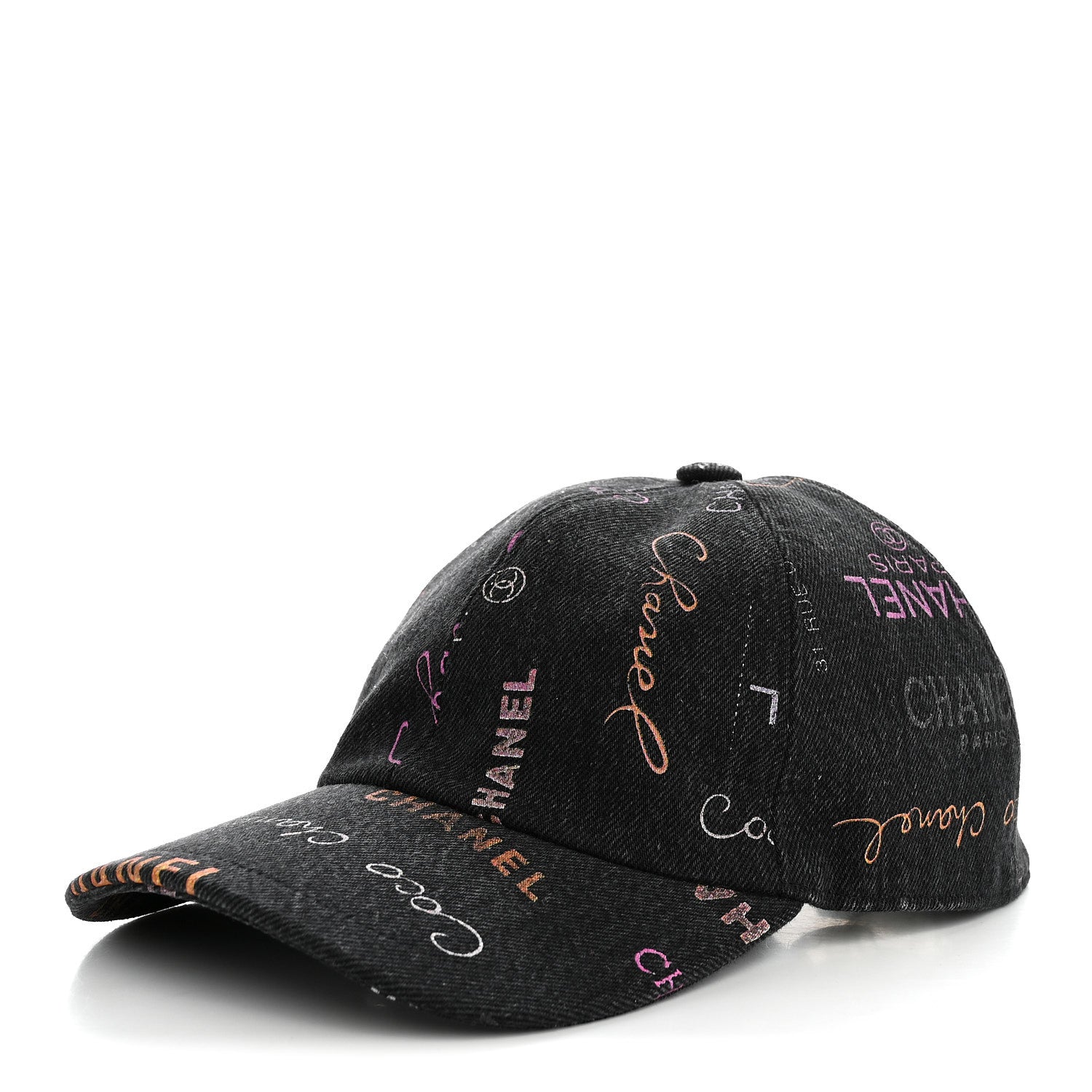 Chanel Denim Mood Cap Hat Black 1 of 9