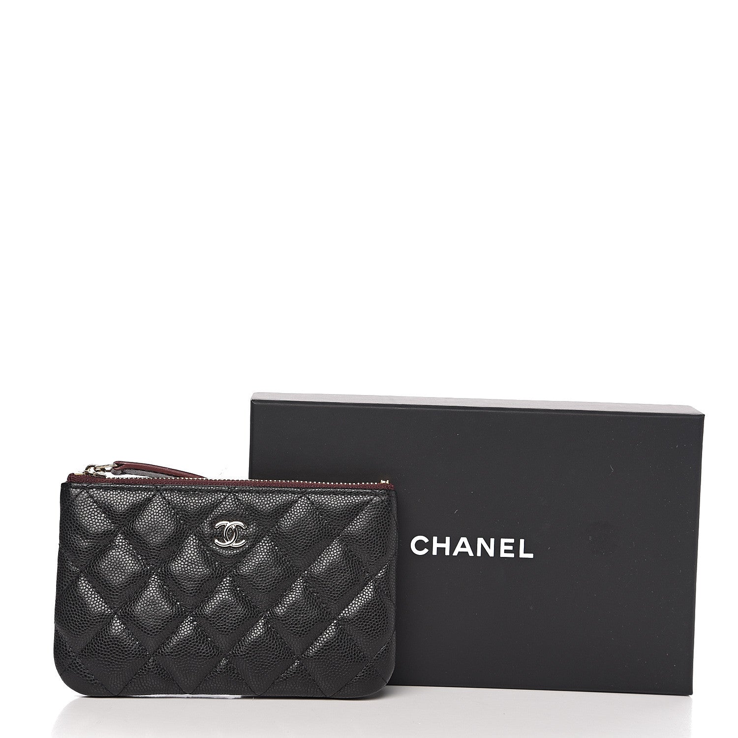 Chanel Caviar Quilted Small Cosmetic Case Black 7 of 7