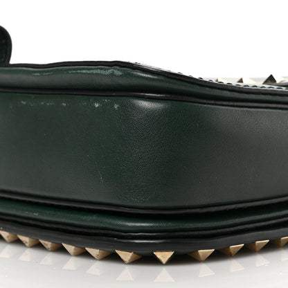 Valentino Garavani Vitello Rockstud Shoulder Flap Bag Green 8 of 10