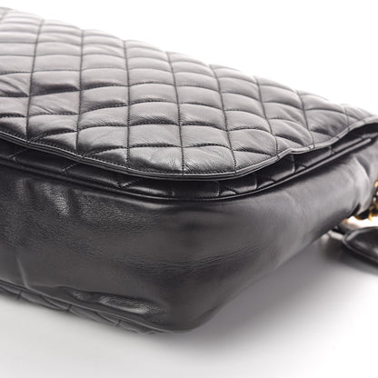 Chanel Lambskin Quilted Large Shoulder Flap Bag Black 11 of 11