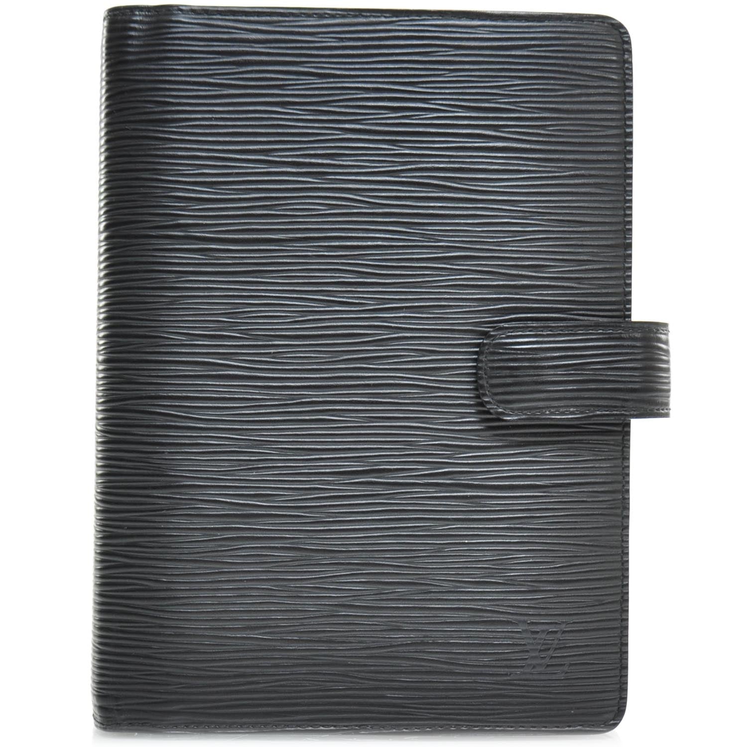 Louis Vuitton Epi Medium Ring Agenda Cover Black 1 of 7