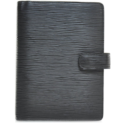 Louis Vuitton Epi Medium Ring Agenda Cover Black 1 of 7