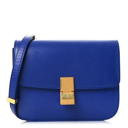 Celine Box Calfskin Medium Classic Box Flap Bag Indigo 1 of 14