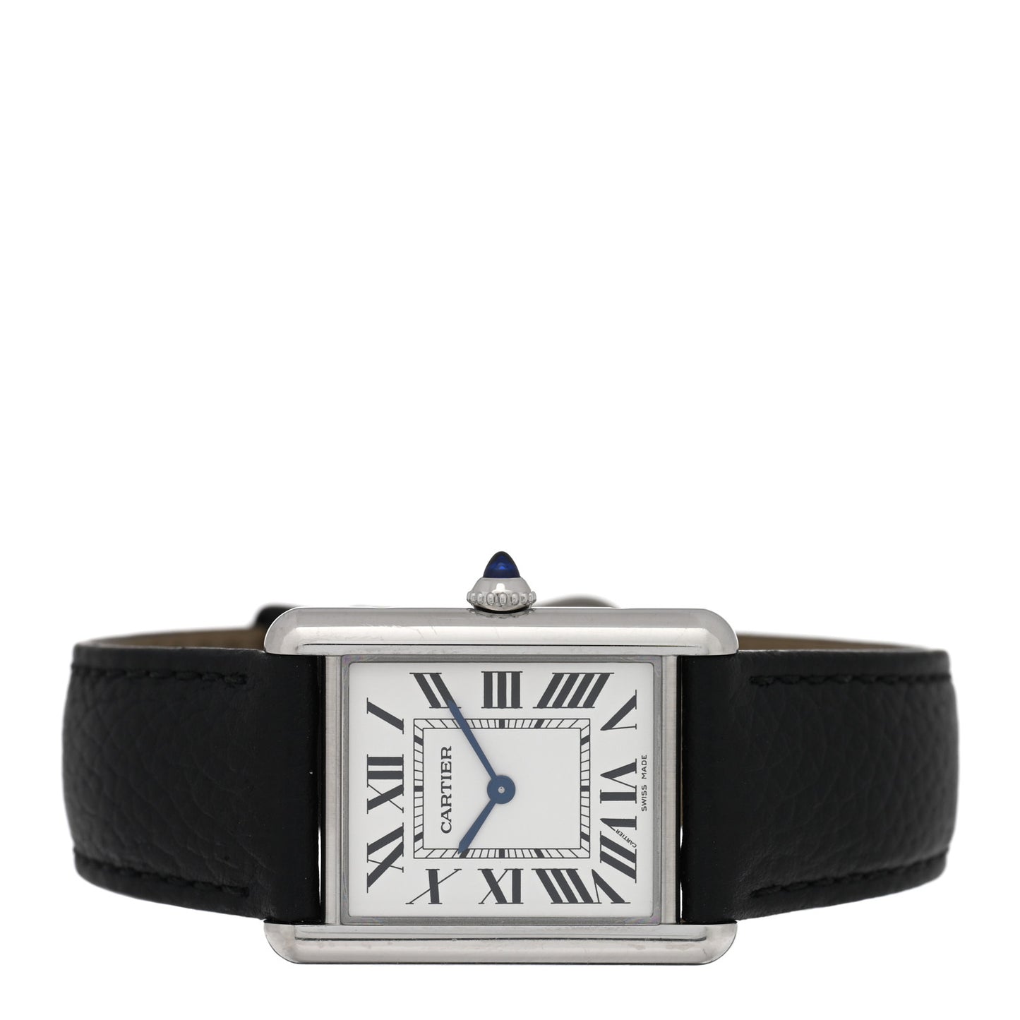 Stainless Steel Calfskin 25mm Must de Cartier Tank Quartz Watch