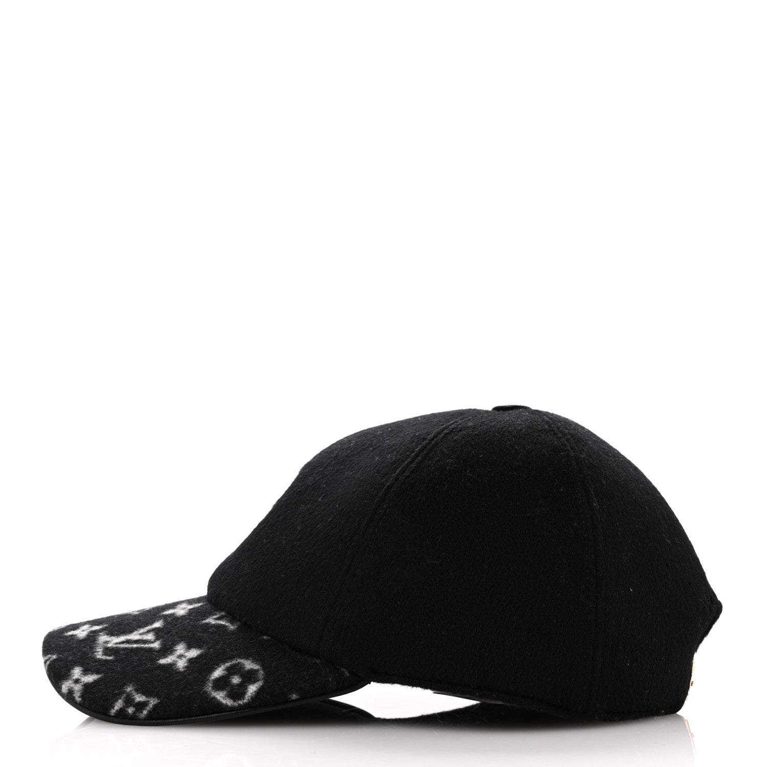 Louis Vuitton Wool Silk Monogram Endless Cap L Black 4 of 8