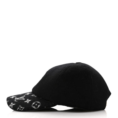 Louis Vuitton Wool Silk Monogram Endless Cap L Black 4 of 8