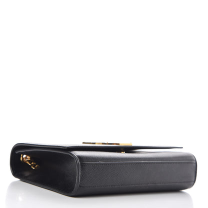 Saint Laurent Grain De Poudre Small Monogram Kate Satchel Black 4 of 16