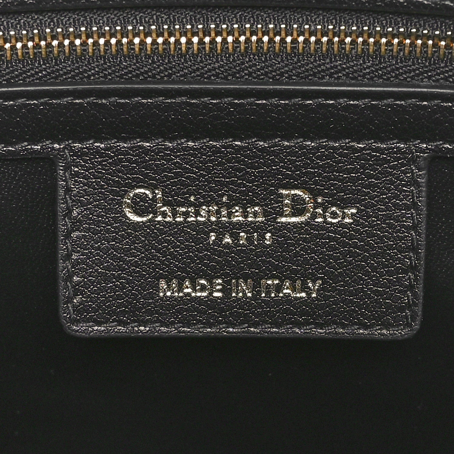 Christian Dior Calfskin Macrocannage Groove 25 Bag Black 6 of 10