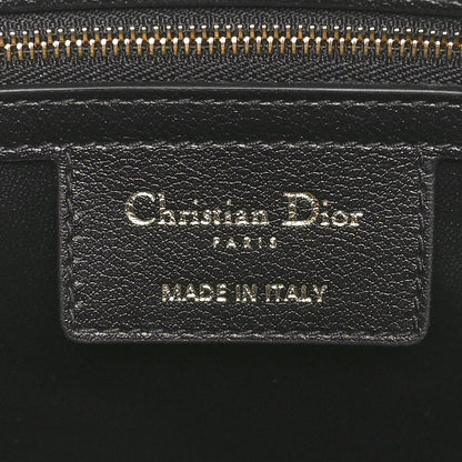 Christian Dior Calfskin Macrocannage Groove 25 Bag Black 6 of 10
