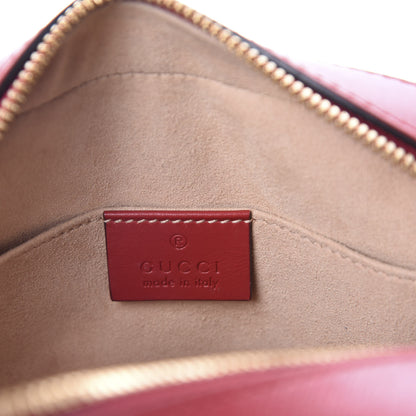 Gucci GG Supreme Monogram Mini Chain Shoulder Bag Beige Blue Hibiscus Red 6 of 11