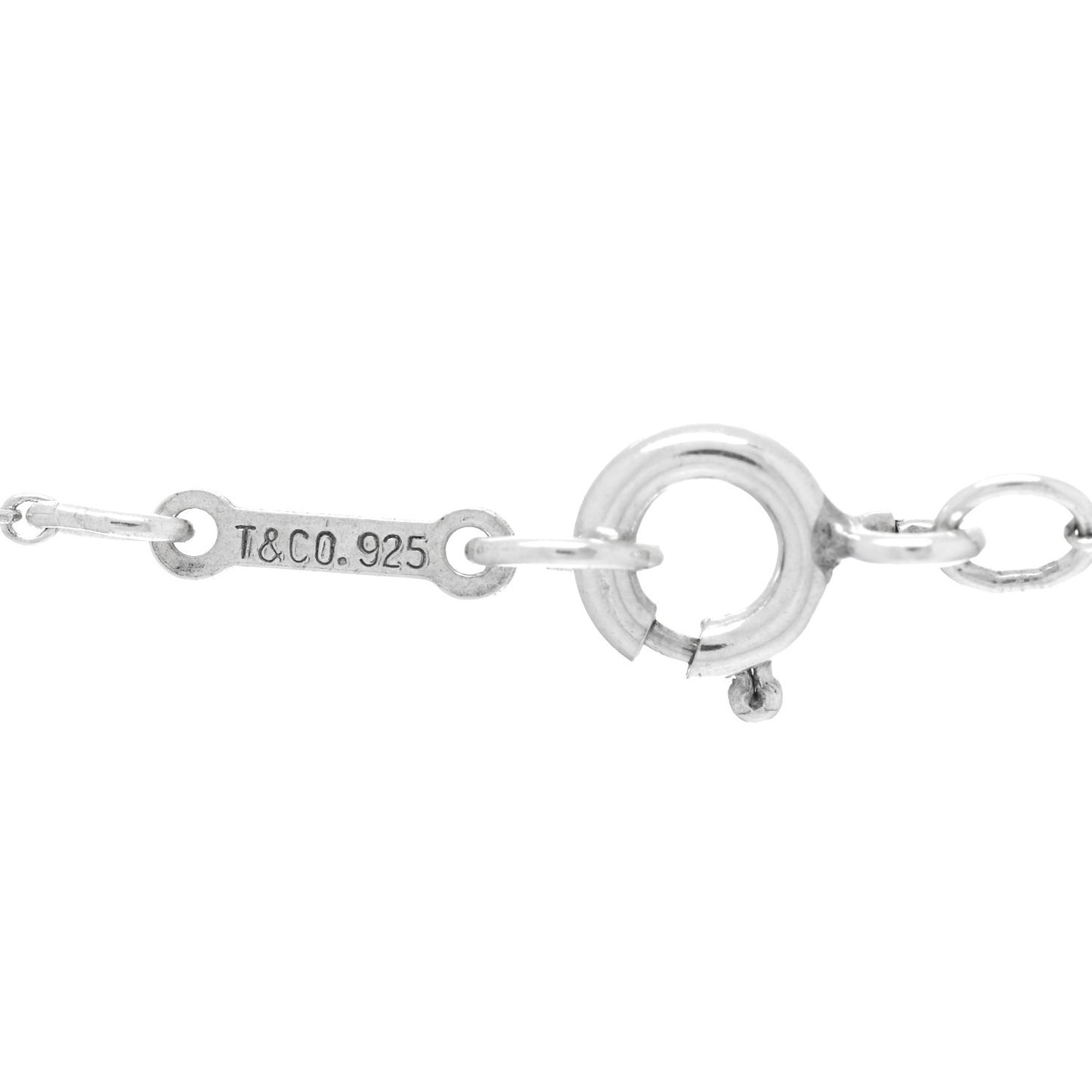 Sterling Silver 12mm Elsa Peretti Cross Pendant Necklace
